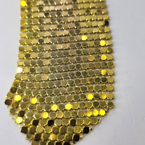 Gold Tie Mesh Necklace - Picture 8 of 8